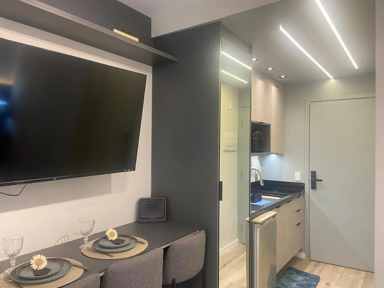 Studio Luxuoso Ao Lado Allianz Parque Sao Paulo Apartment